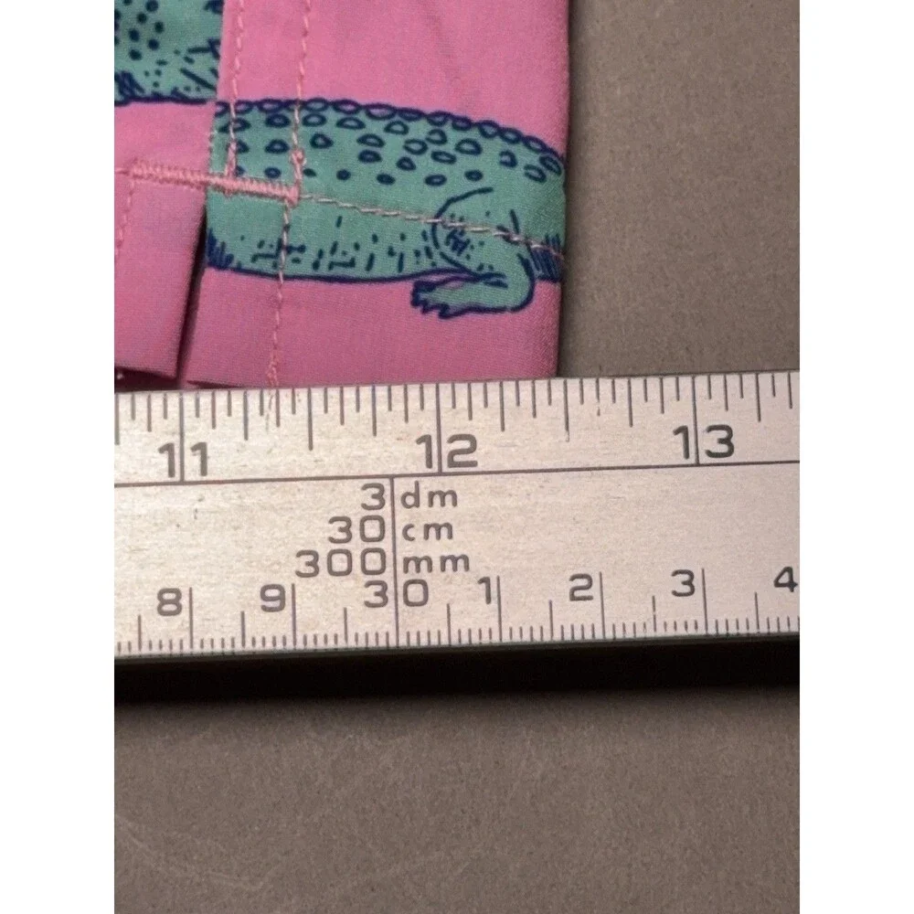 Chubbies Swim Shorts Men's XL Pink Glades Alligator Print Lined Trunks 7